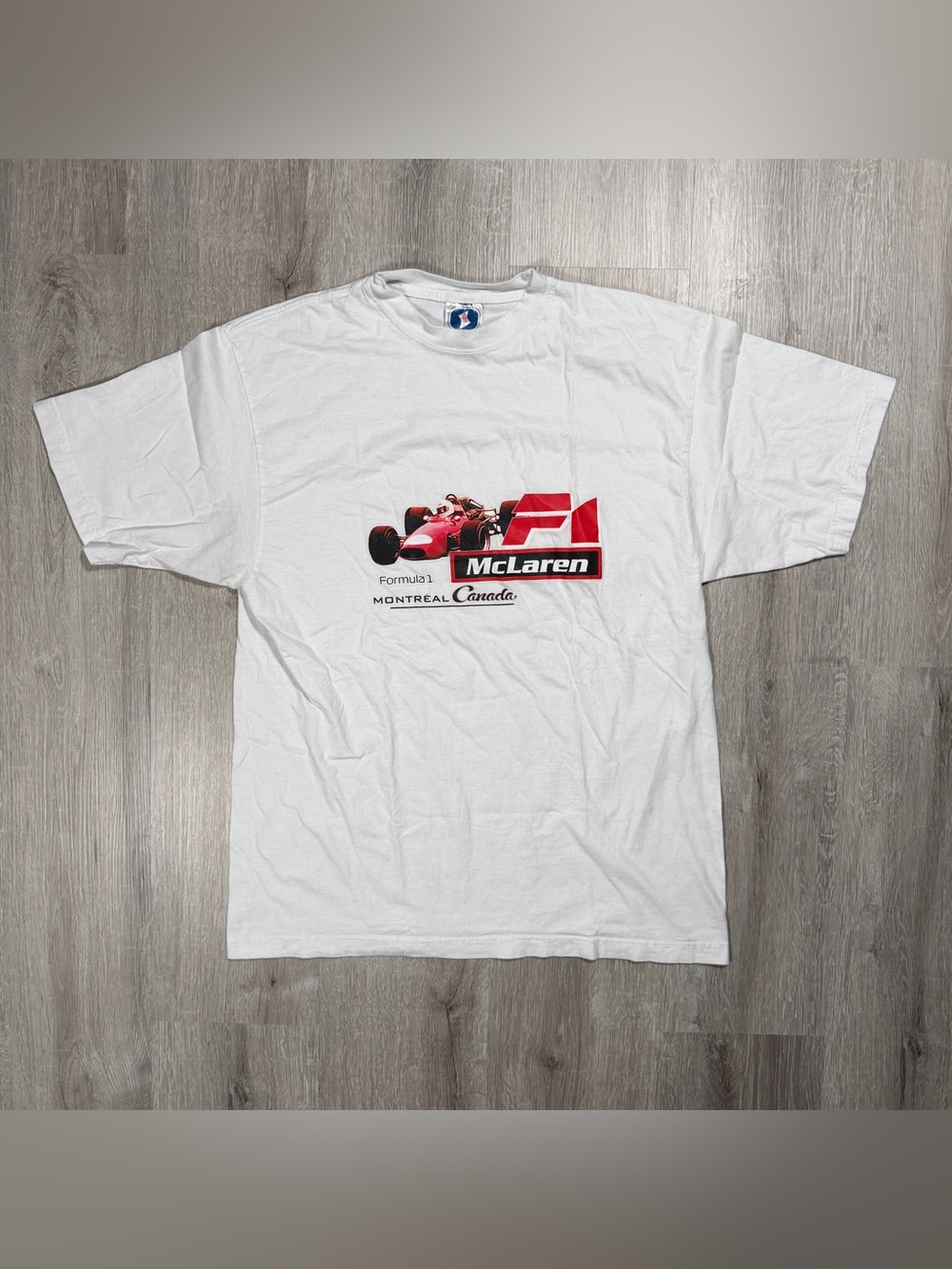 Vintage McLaren Formula 1 Montreal Canada Graphic T-Shirt Medium F1